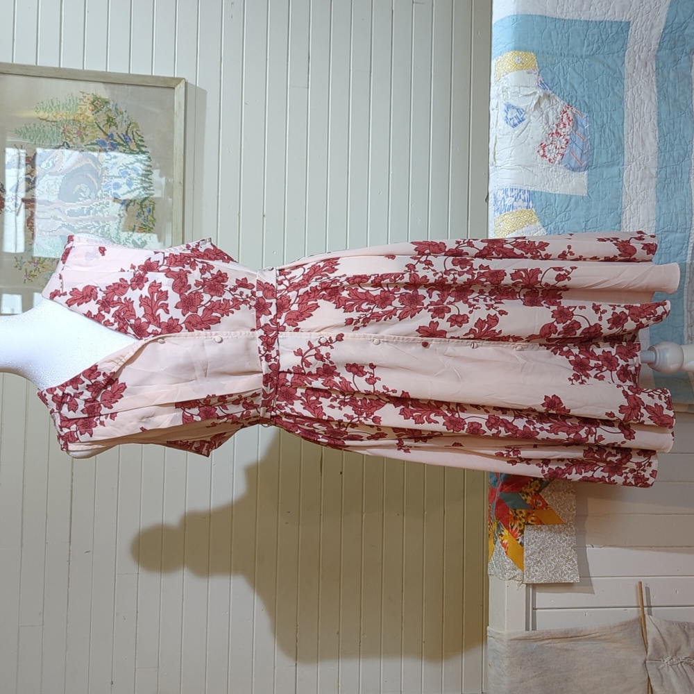 Nanette Lepore light mauve floral sleeveless dress size 14